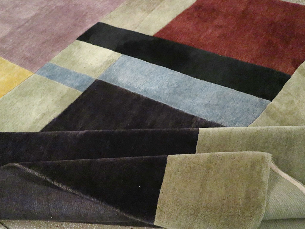 Contemporary Tibetan Art Deco Style Room Size Carpet, No.30230 - Gsblank