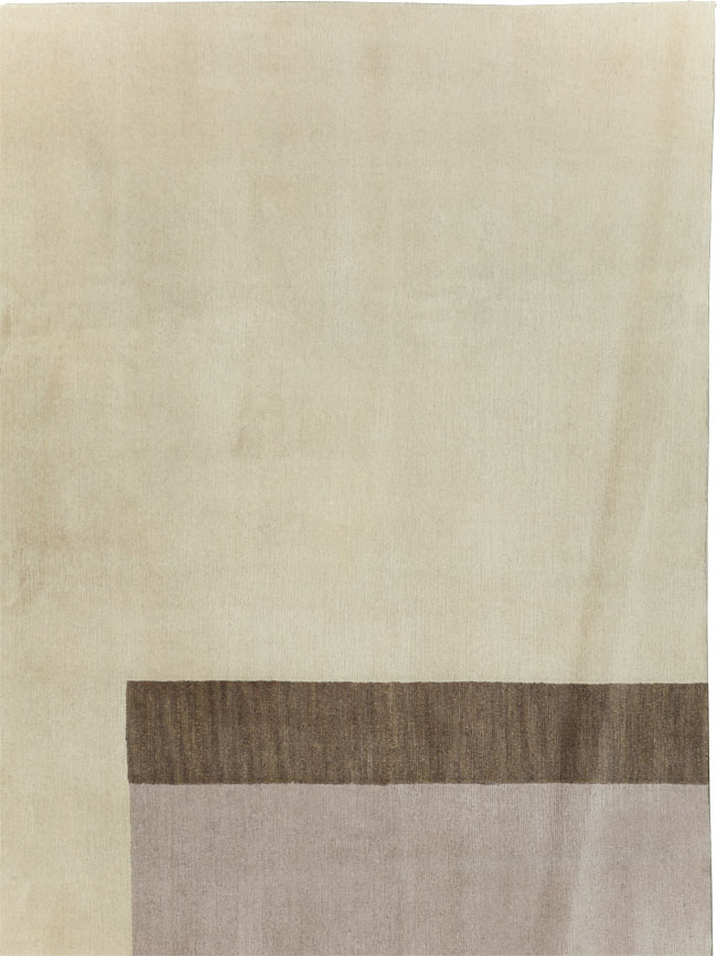 Contemporary Tibetan Art Deco Style Small Room Size Carpet, No.30242 - Gsblank