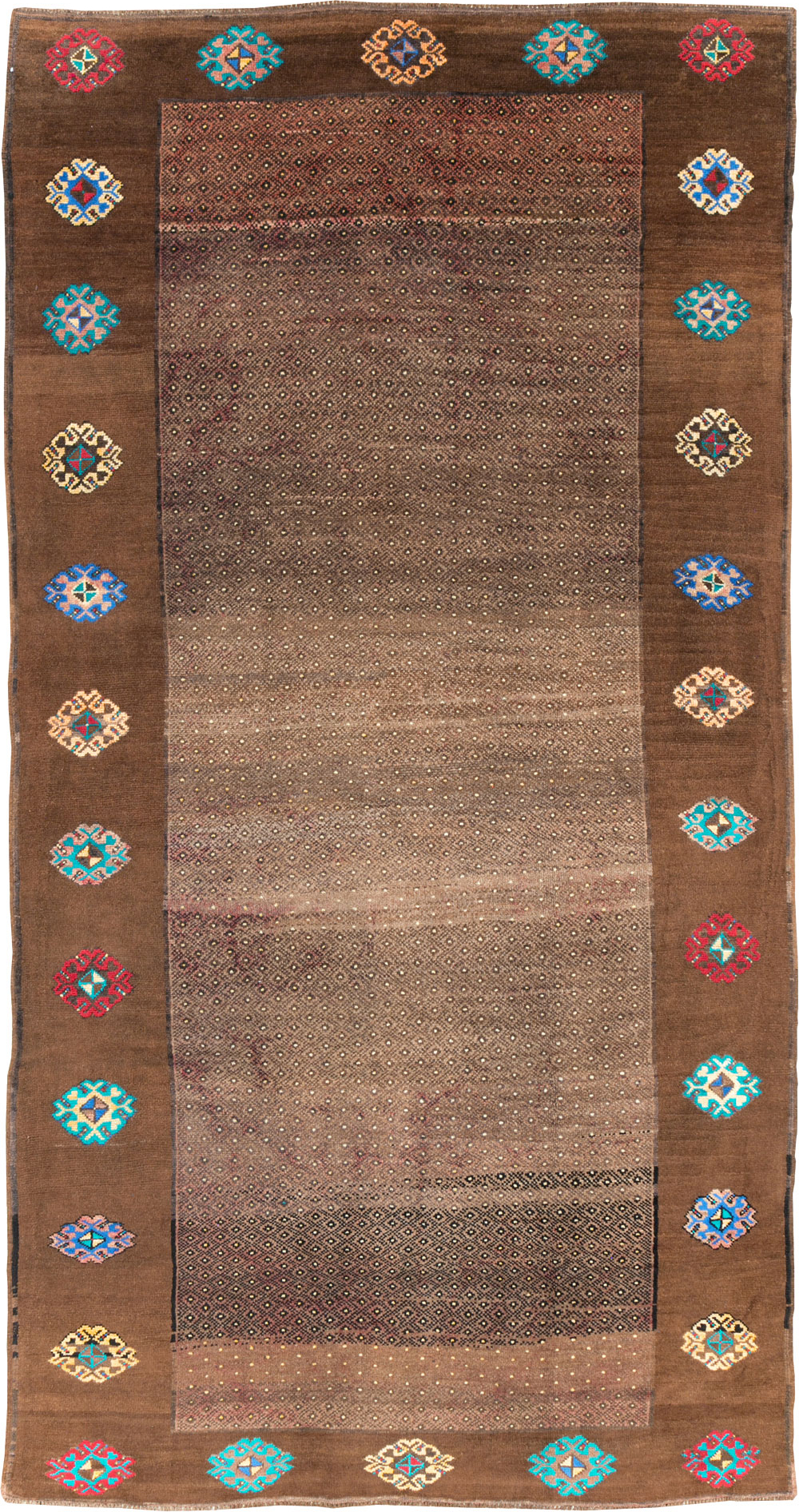 Vintage Turkish Anatolian Gallery Carpet, No.30244 - Gsblank