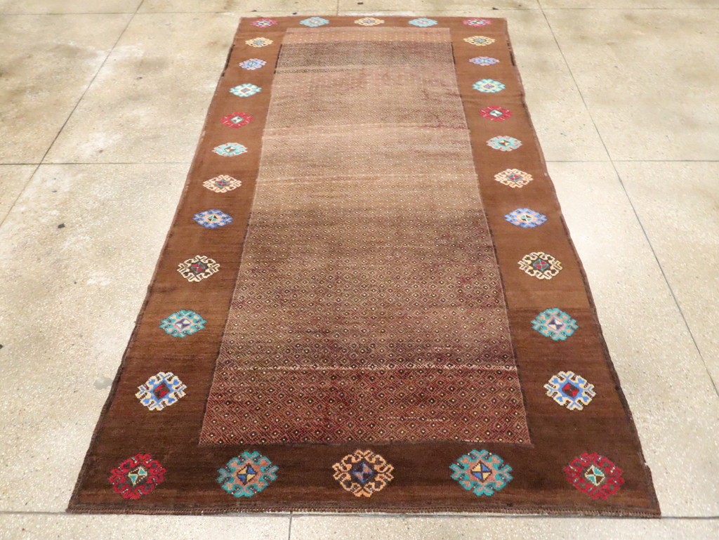 Vintage Turkish Anatolian Gallery Carpet, No.30244 - Gsblank
