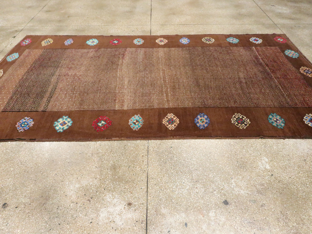 Vintage Turkish Anatolian Gallery Carpet, No.30244 - Gsblank