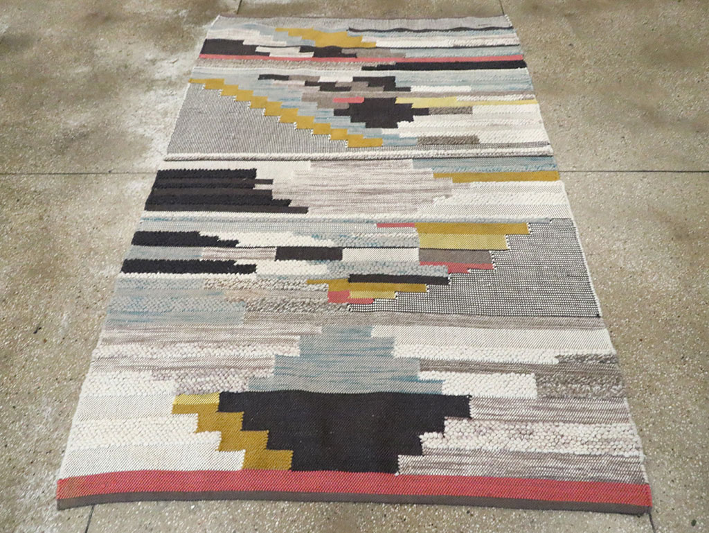 Contemporary Moroccan Flatweave Kilim, No.30245 - Gsblank