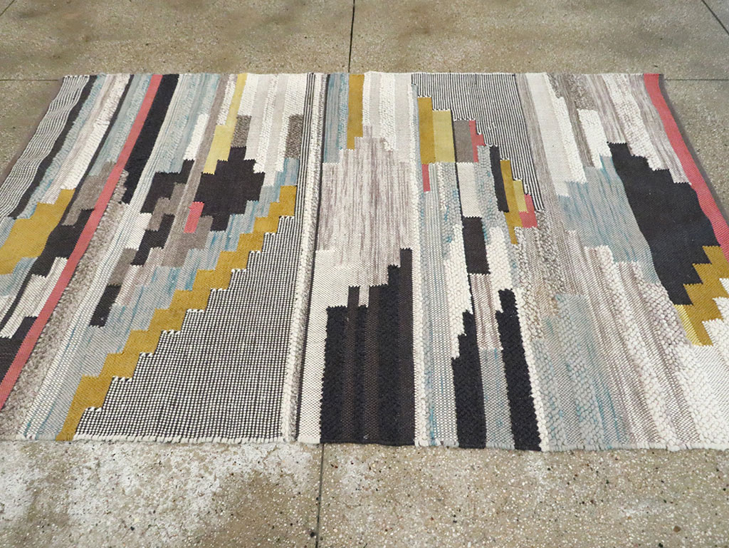 Contemporary Moroccan Flatweave Kilim, No.30245 - Gsblank