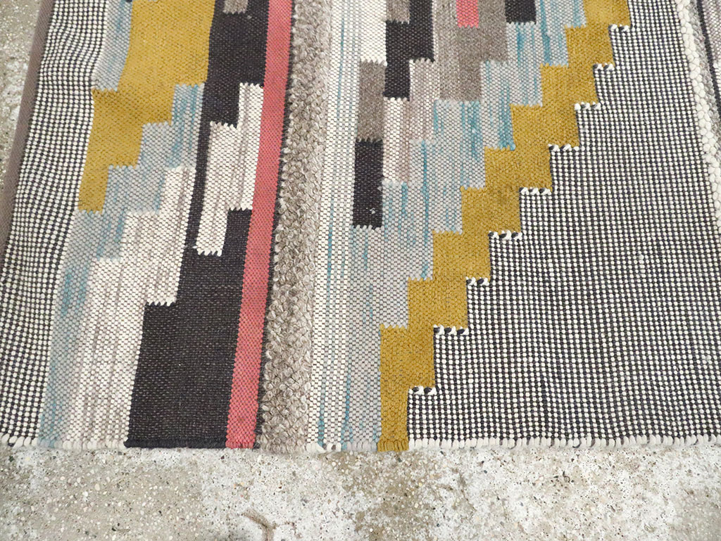 Contemporary Moroccan Flatweave Kilim, No.30245 - Gsblank