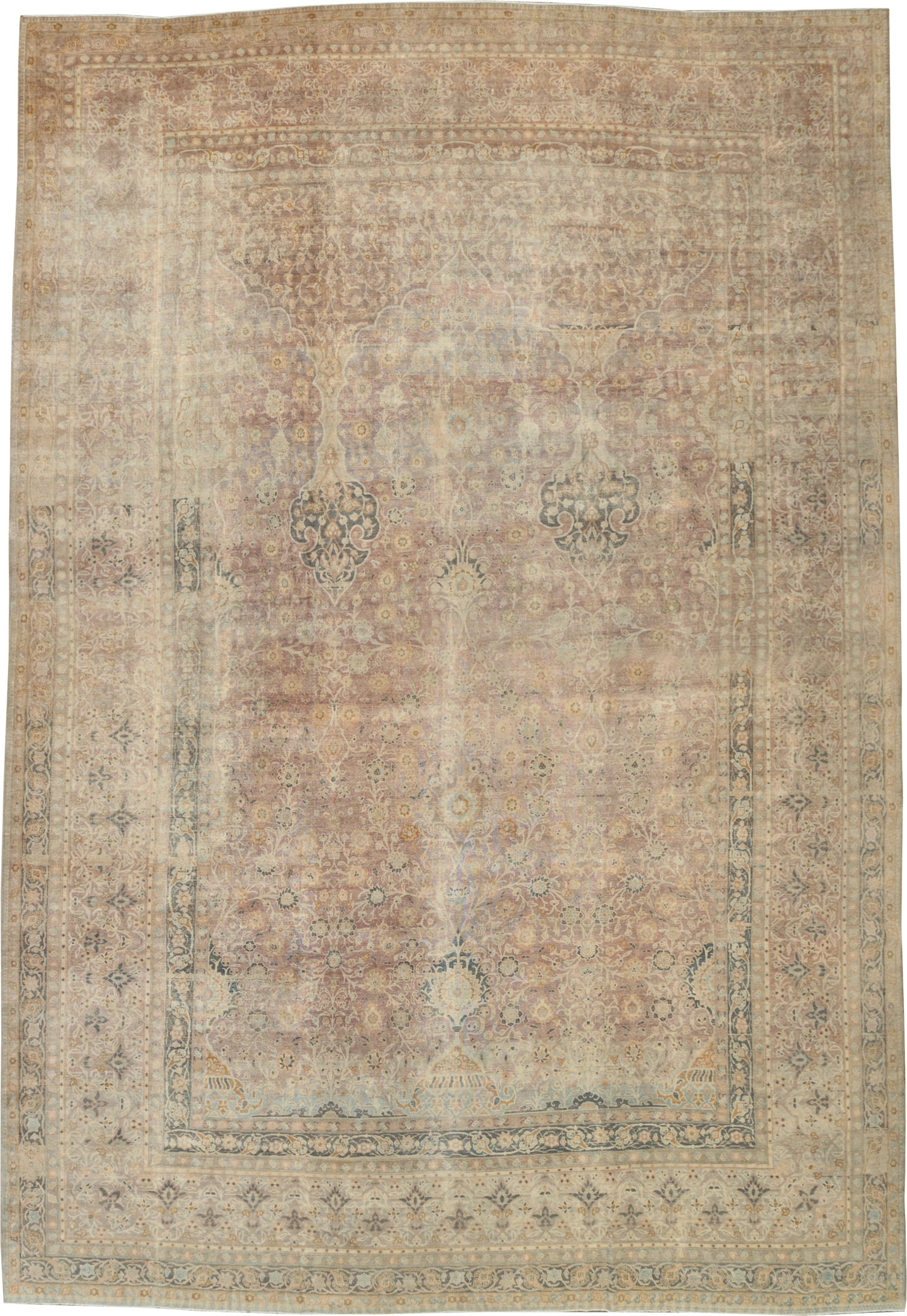 Antique Perisan Tabriz Carpet, No.30247 - Gsblank