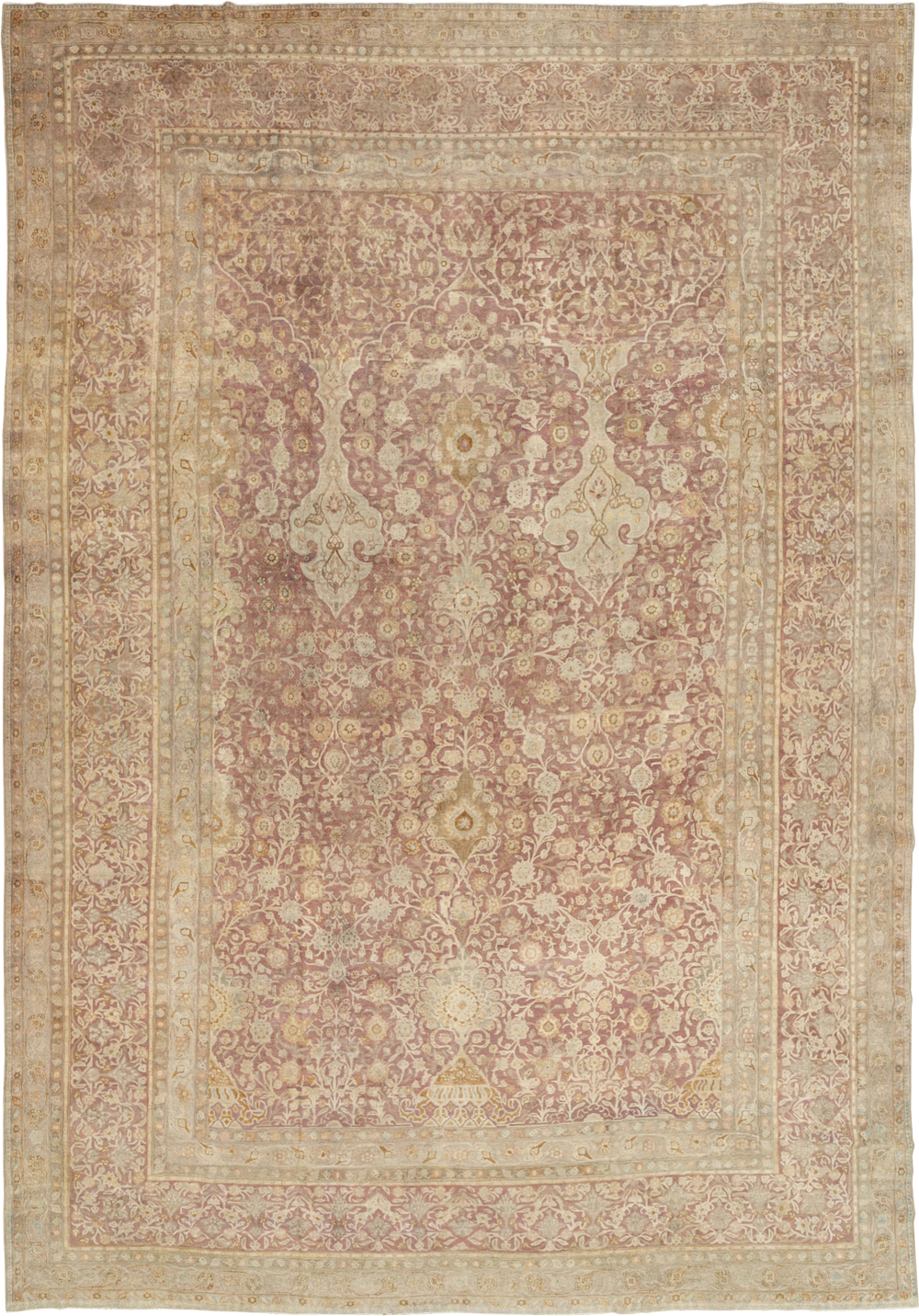 Antique Persian Tabriz Oversize Carpet, No.30247 - Gsblank
