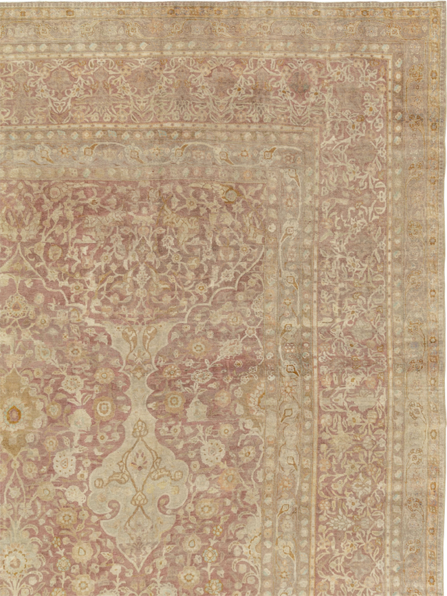 Antique Persian Tabriz Oversize Carpet, No.30247 - Gsblank