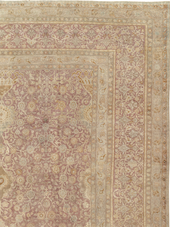 Antique Persian Tabriz Oversize Carpet, No.30247 - Gsblank