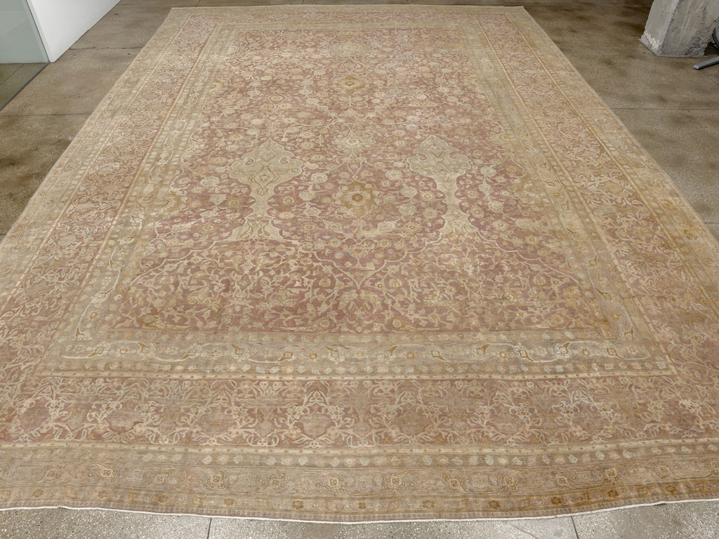 Antique Persian Tabriz Oversize Carpet, No.30247 - Gsblank