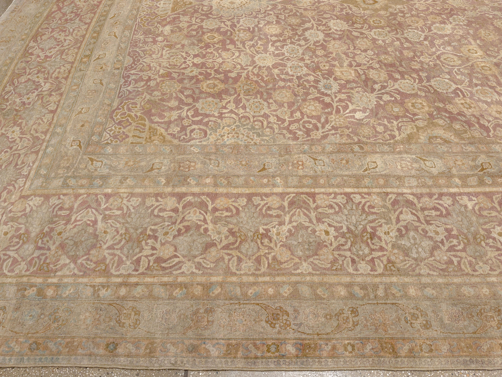 Antique Persian Tabriz Oversize Carpet, No.30247 - Gsblank