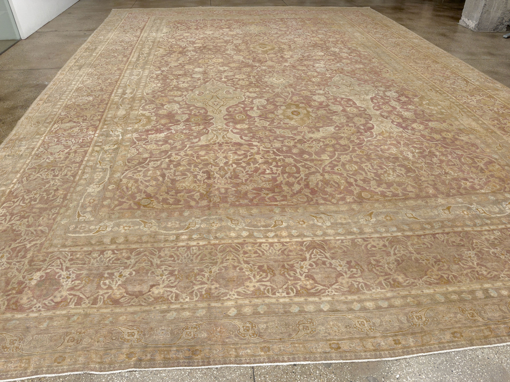 Antique Persian Tabriz Oversize Carpet, No.30247 - Gsblank