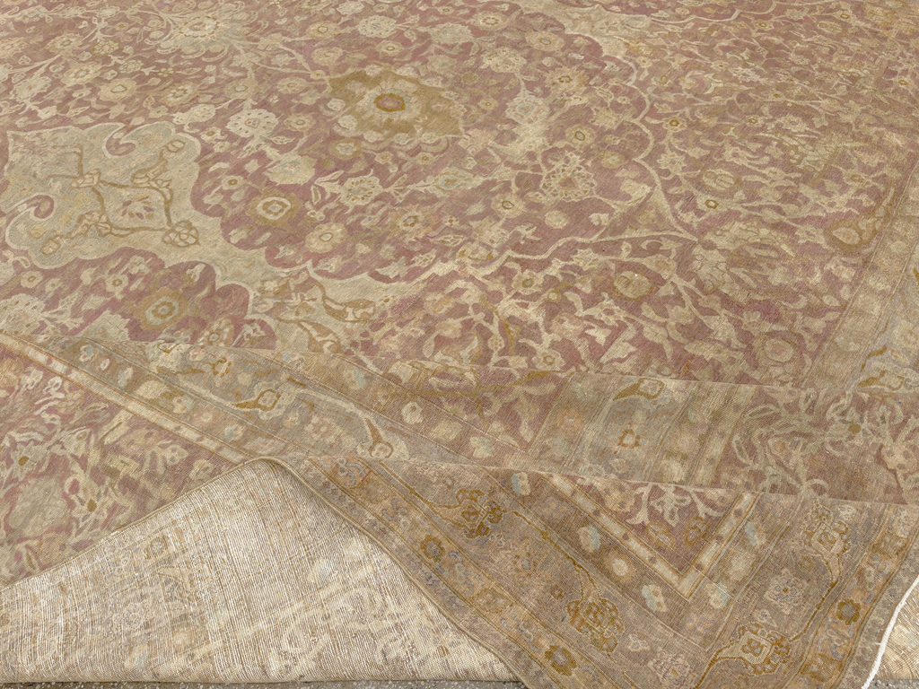 Antique Persian Tabriz Oversize Carpet, No.30247 - Gsblank