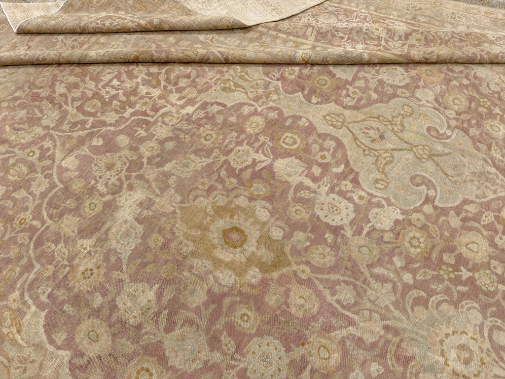Antique Persian Tabriz Oversize Carpet, No.30247 - Gsblank
