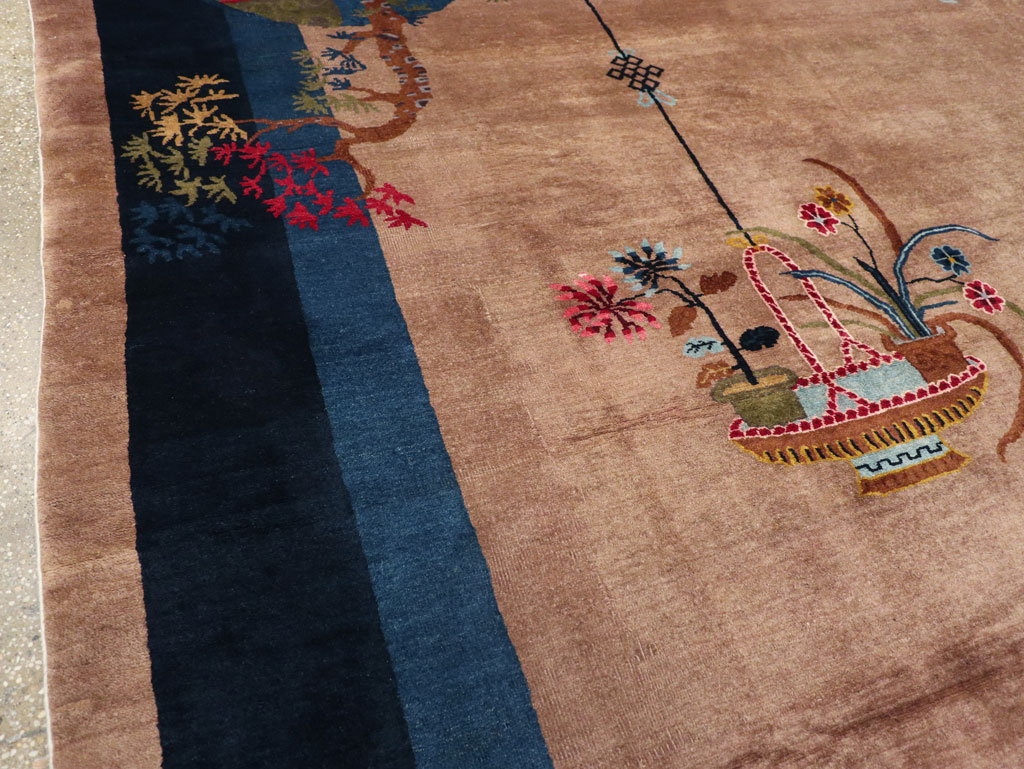 Vintage Chinese Art Deco Room Size Carpet, No.30250 - Gsblank