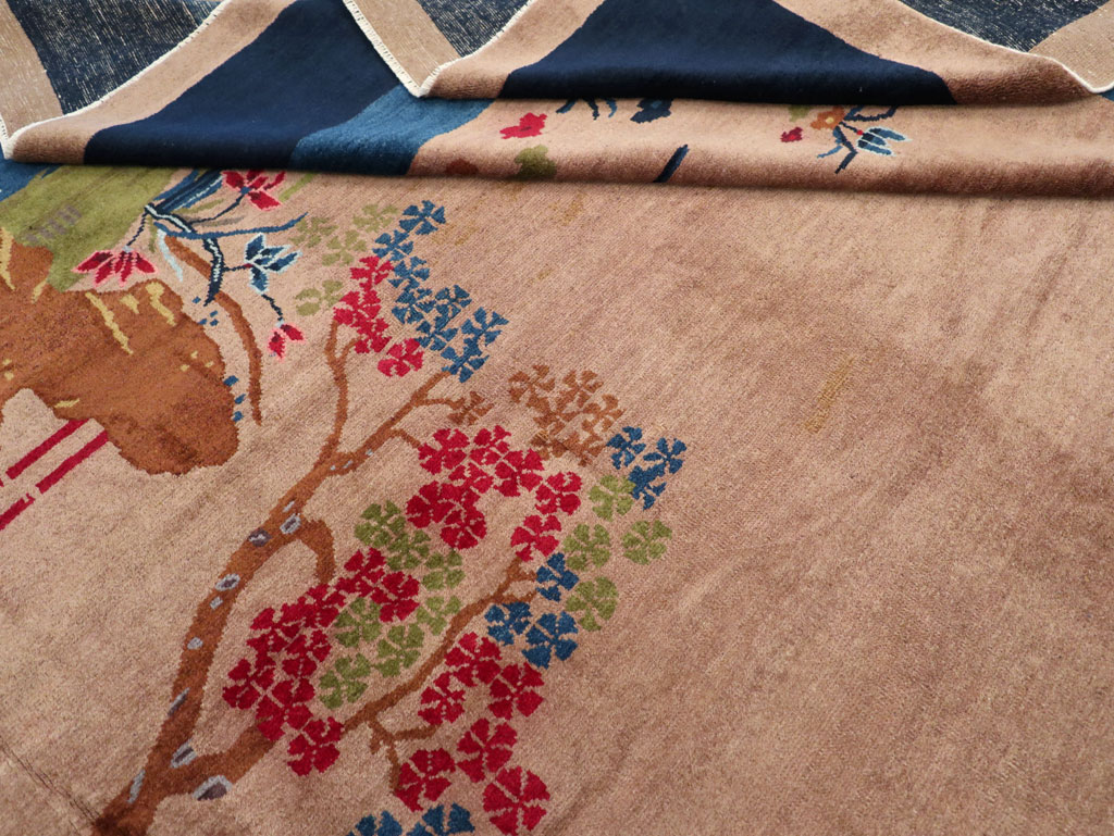 Vintage Chinese Art Deco Room Size Carpet, No.30250 - Gsblank