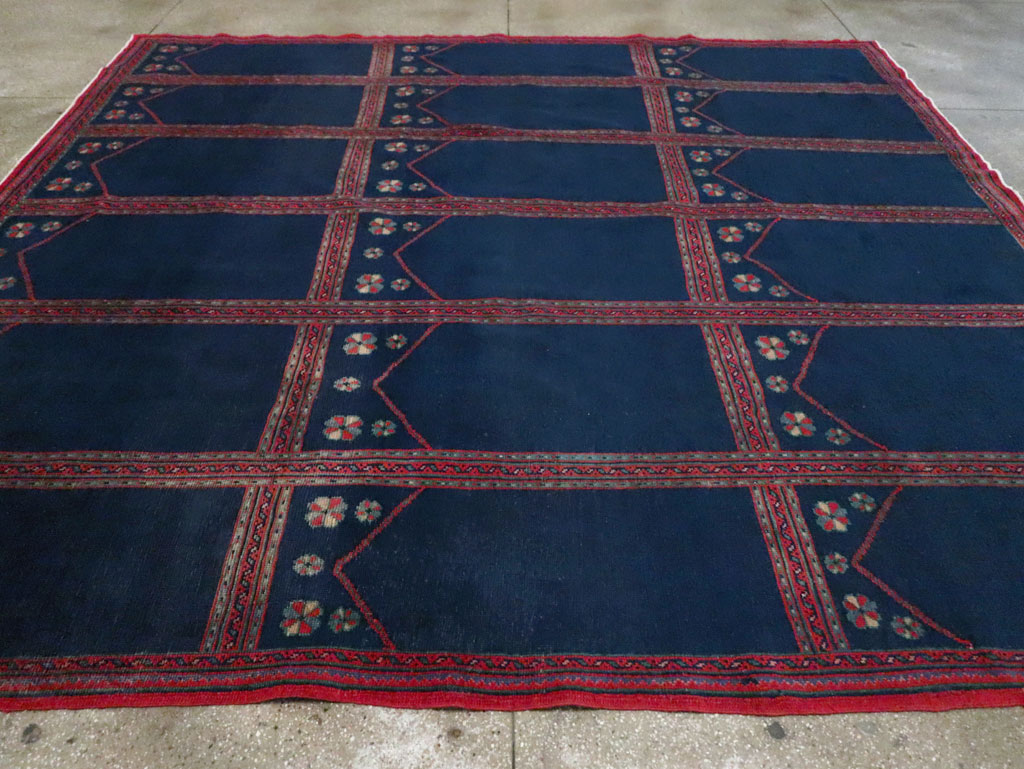 Vintage Turkish Anatolian Square Room Size Carpet, No.30259 - Gsblank
