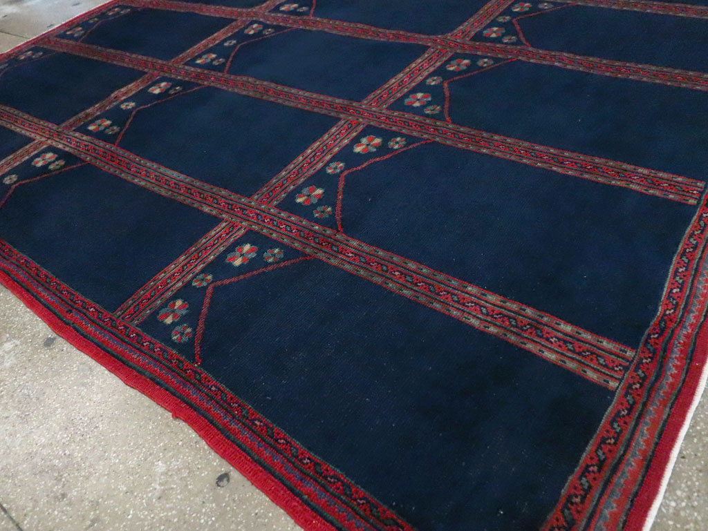 Vintage Turkish Anatolian Square Room Size Carpet, No.30259 - Gsblank