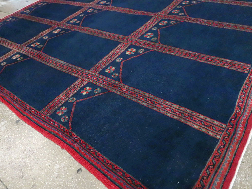 Vintage Turkish Anatolian Square Room Size Carpet, No.30259 - Gsblank