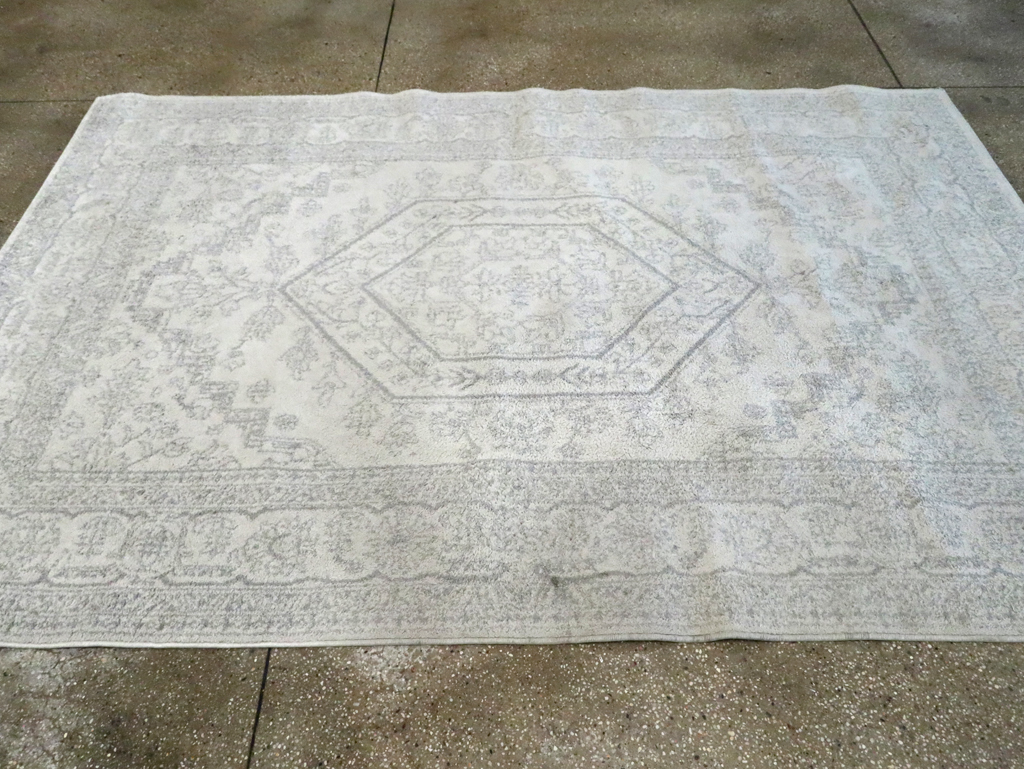 Contemporary Persian Heriz Inspired Turkish Accent Carpet, No.30260 - Gsblank