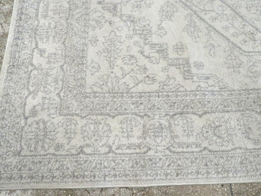 Contemporary Persian Heriz Inspired Turkish Accent Carpet, No.30260 - Gsblank