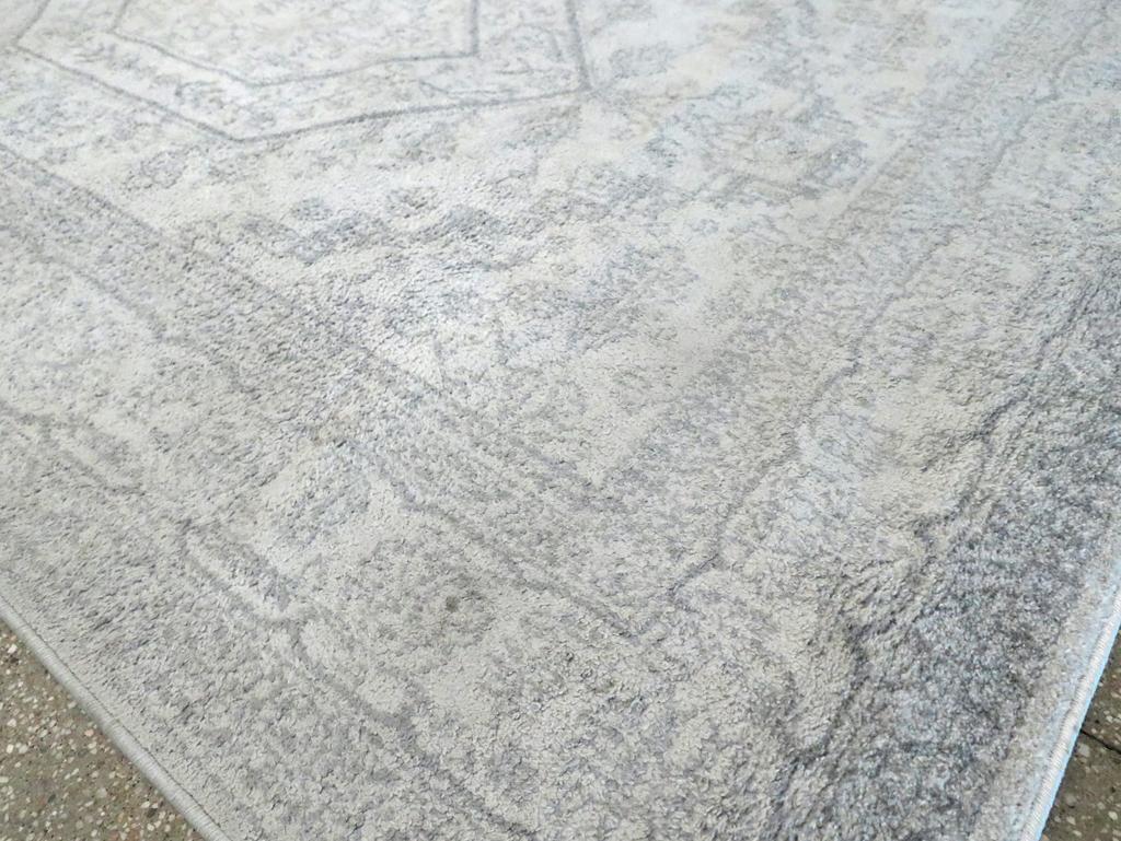 Contemporary Persian Heriz Inspired Turkish Accent Carpet, No.30260 - Gsblank