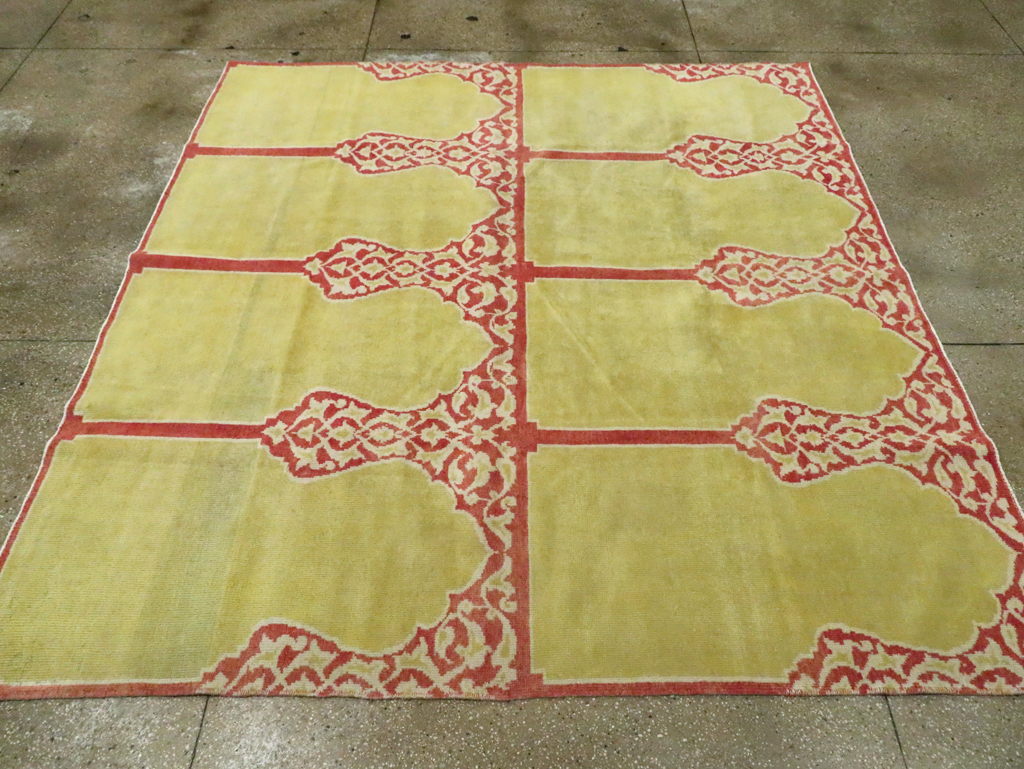 Vintage Turkish Anatolian Small Square Room Size Carpet, No.30266 - Gsblank