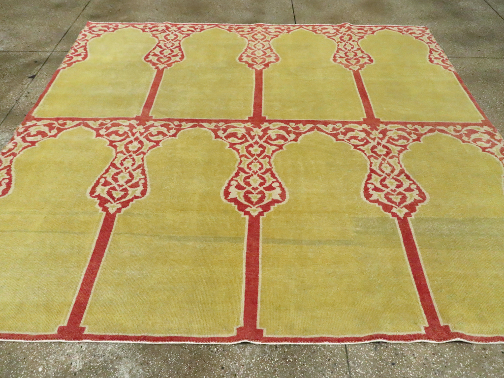 Vintage Turkish Anatolian Small Square Room Size Carpet, No.30266 - Gsblank