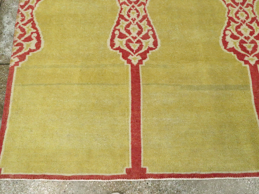Vintage Turkish Anatolian Small Square Room Size Carpet, No.30266 - Gsblank