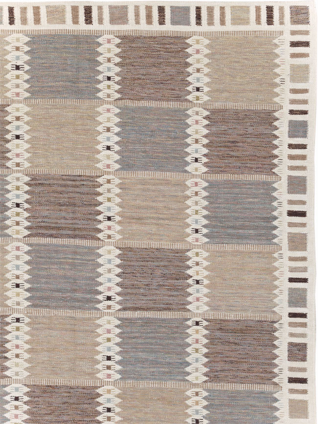 Modern Turkish Flatweave Kilim Oversize Carpet , No.30277 - Gsblank