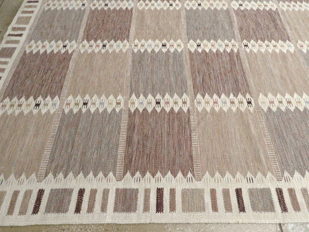 Modern Turkish Flatweave Kilim Oversize Carpet , No.30277 - Gsblank