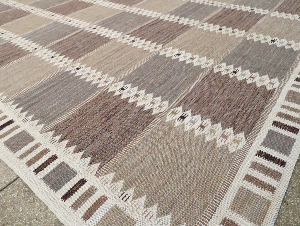 Modern Turkish Flatweave Kilim Oversize Carpet , No.30277 - Gsblank