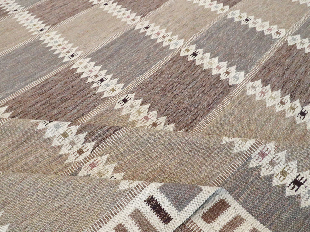 Modern Turkish Flatweave Kilim Oversize Carpet , No.30277 - Gsblank
