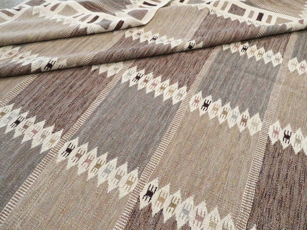 Modern Turkish Flatweave Kilim Oversize Carpet , No.30277 - Gsblank