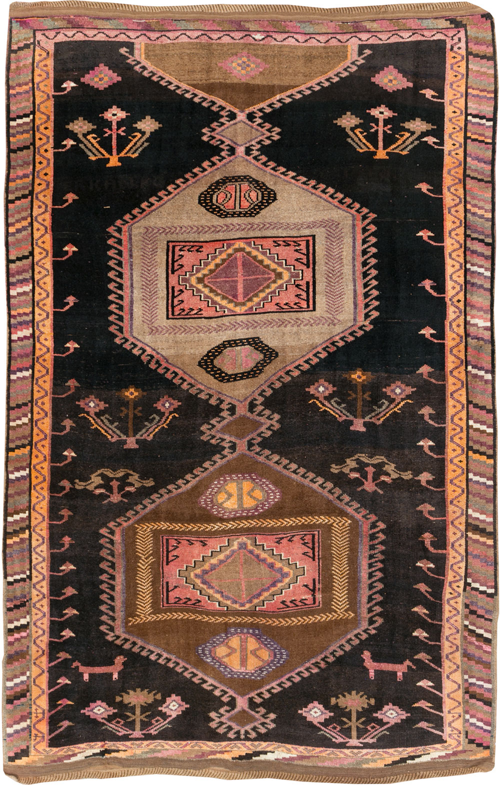 Vintage Turkish Anatolian Room Size Carpet, No.30280 - Gsblank