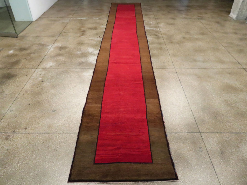 Vintage Turkish Anatolian Wide Gallery Runner, No.30286 - Gsblank