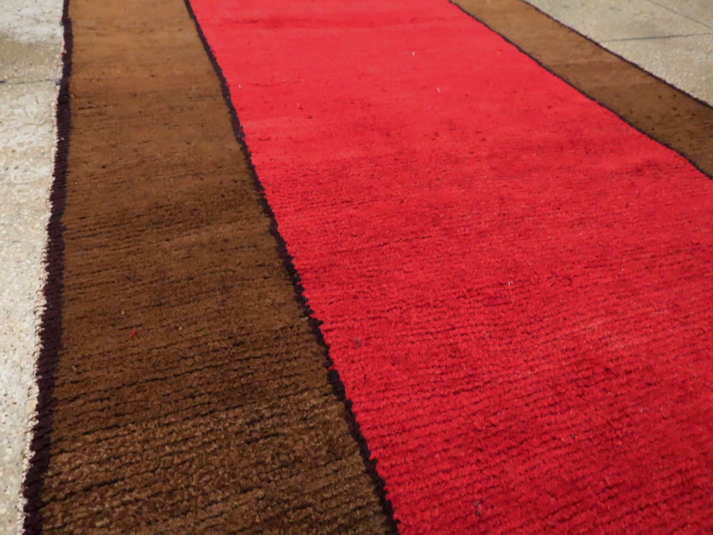 Vintage Turkish Anatolian Wide Gallery Runner, No.30286 - Gsblank