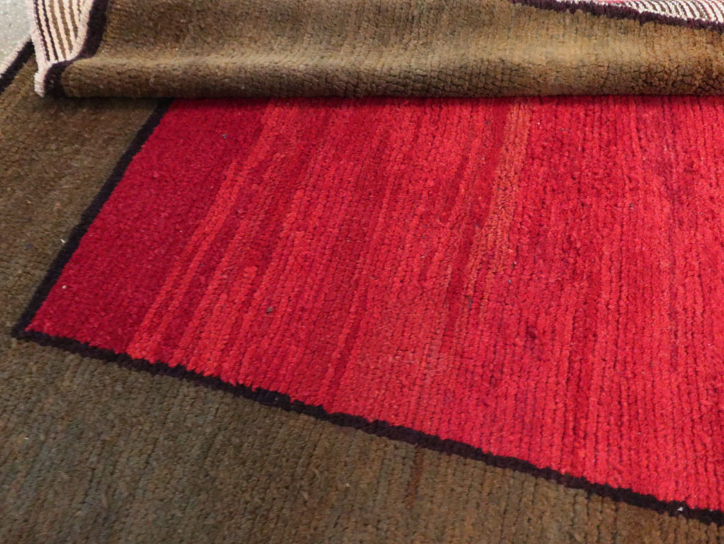 Vintage Turkish Anatolian Wide Gallery Runner, No.30286 - Gsblank