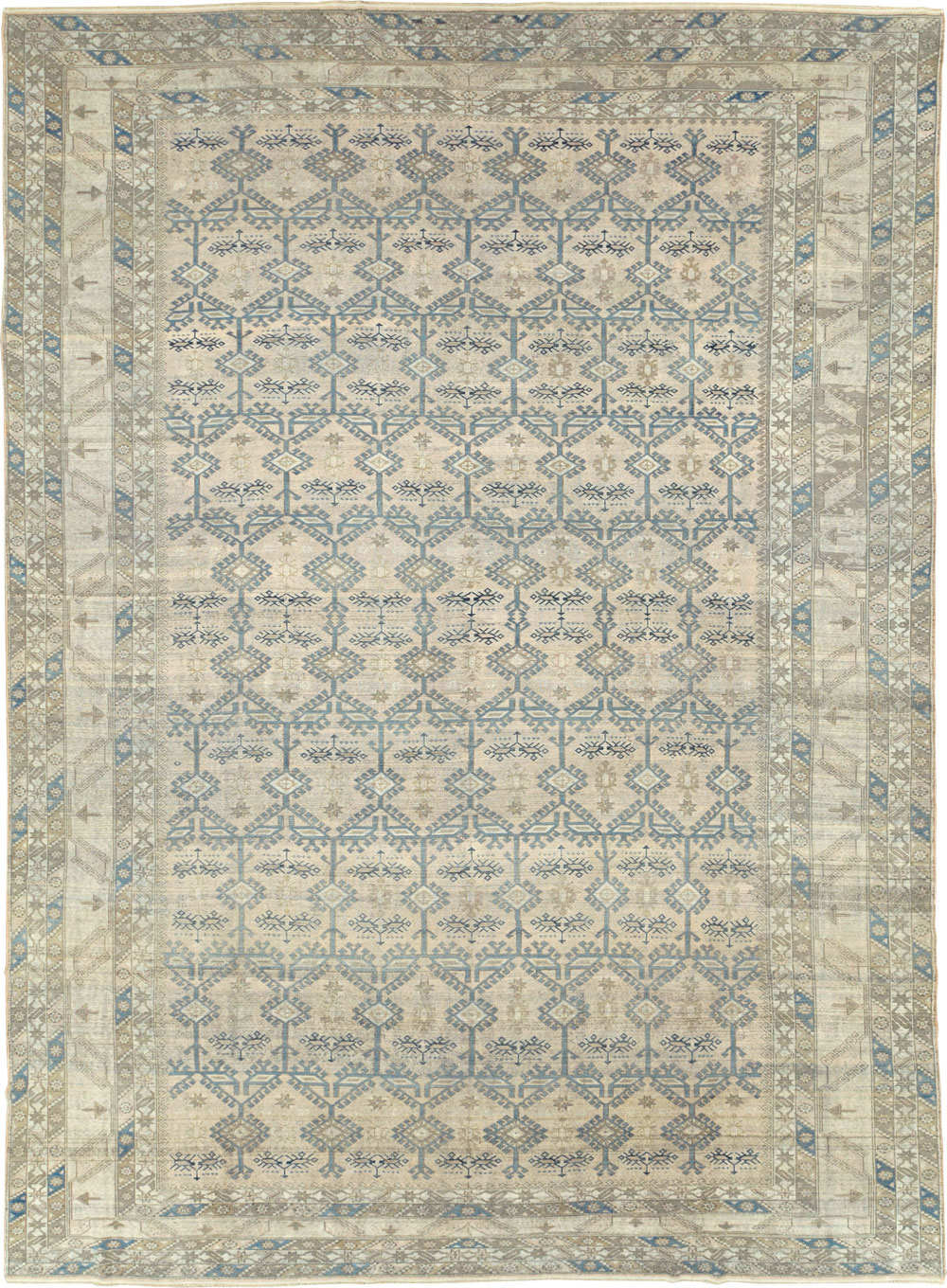 Antique Turkish Oushak Large Carpet, No.30289 - Gsblank