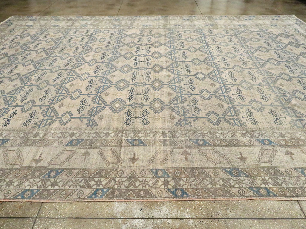 Antique Turkish Oushak Large Carpet, No.30289 - Gsblank