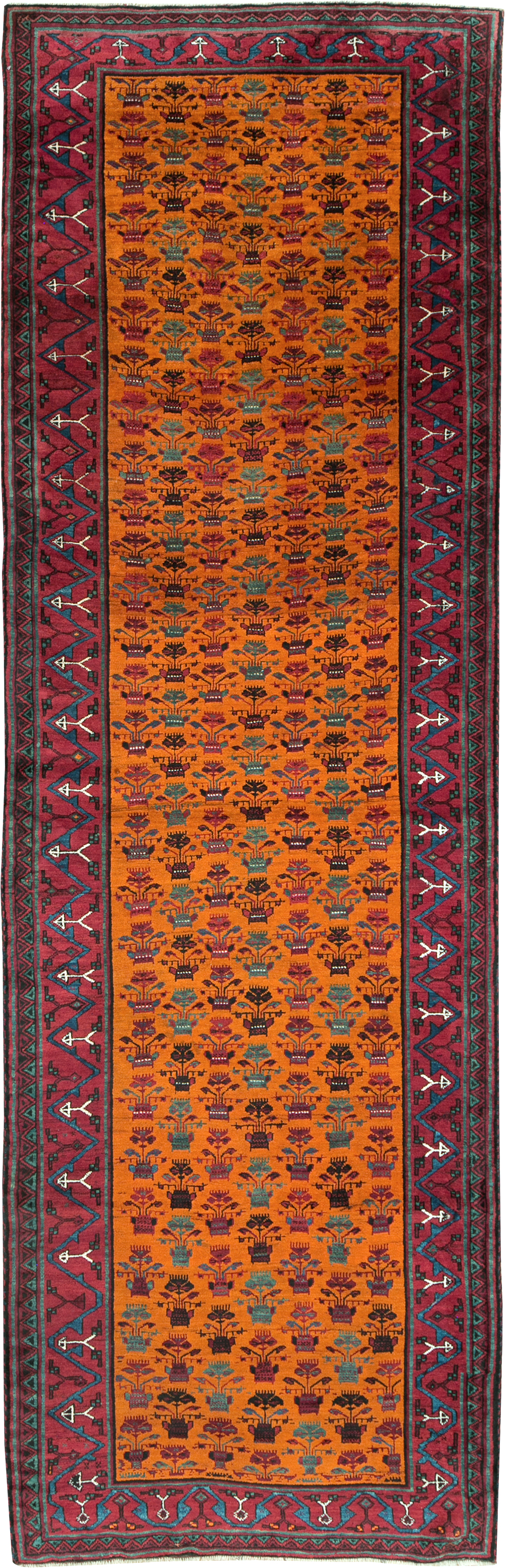 Vintage Northwest Persian Runner (Pair: 2 of 2), No.30292 - Gsblank