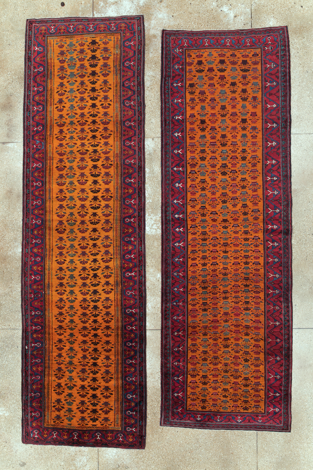 Vintage Northwest Persian Runner (Pair: 2 of 2), No.30292 - Gsblank