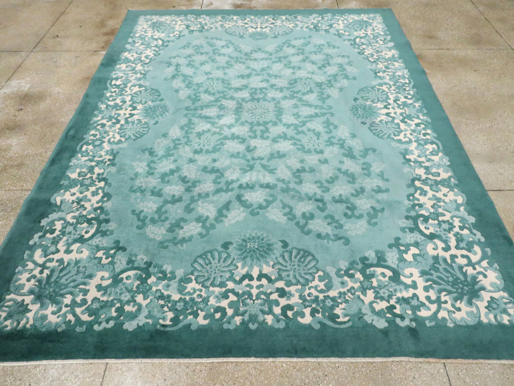 Mid-20th Century Chinese Art Deco Room Size Carpet, No.30293 - Gsblank