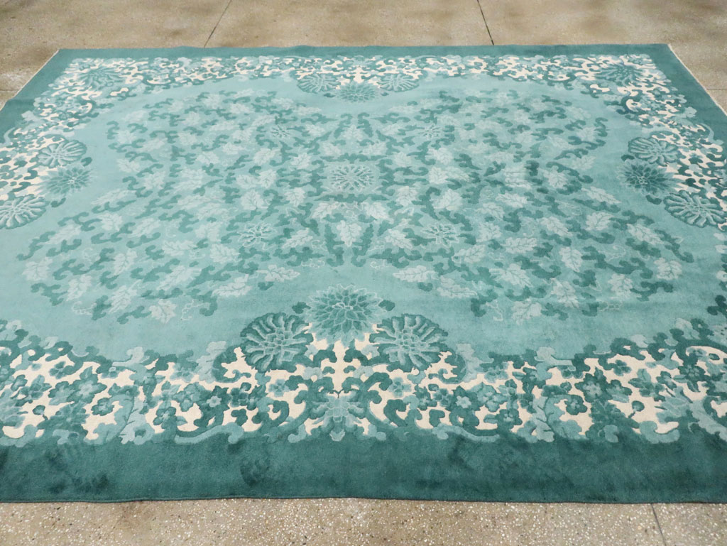 Mid-20th Century Chinese Art Deco Room Size Carpet, No.30293 - Gsblank