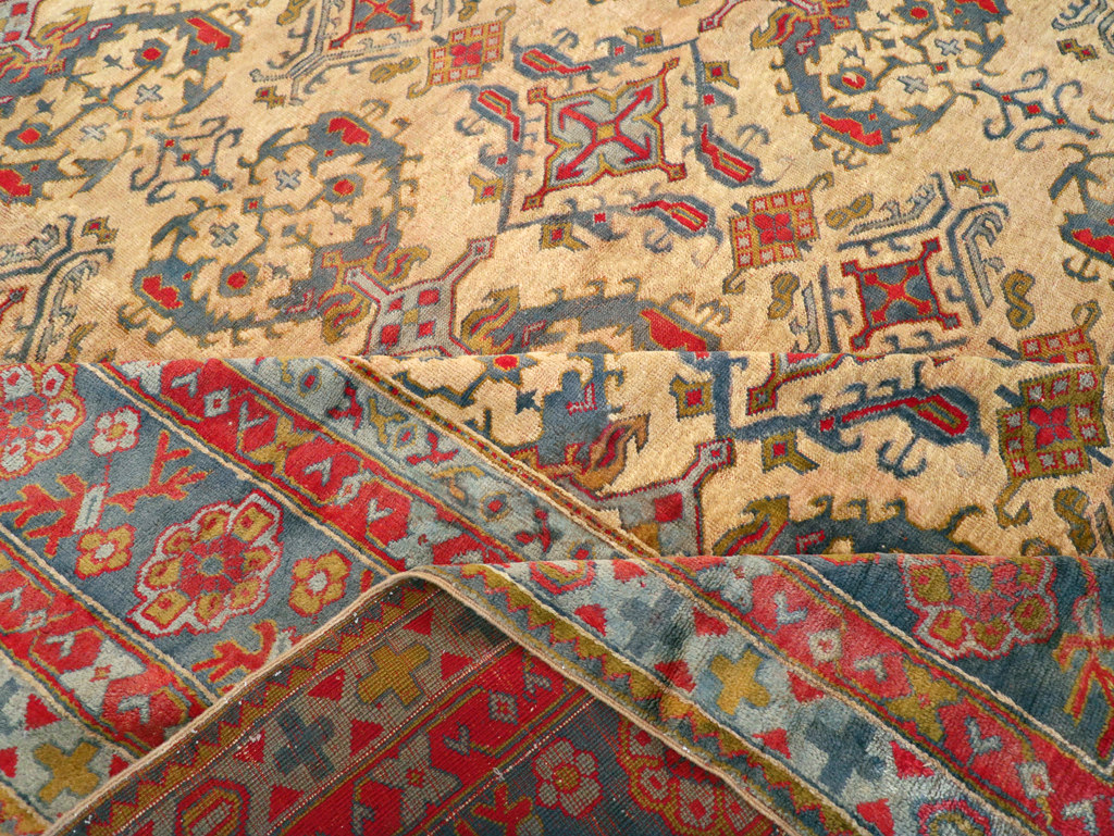 Antique Turkish Oushak Carpet, No.30294 - Gsblank