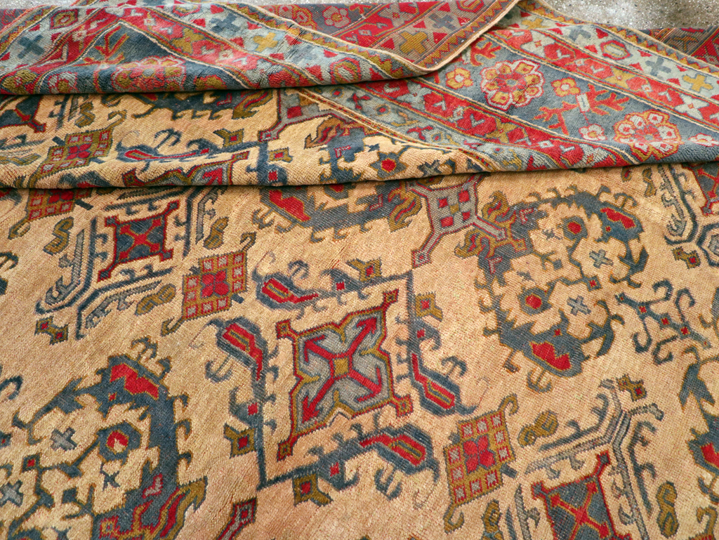 Antique Turkish Oushak Carpet, No.30294 - Gsblank