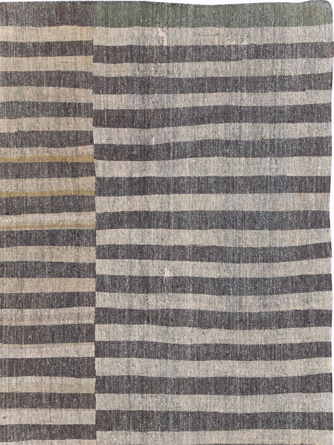 Vintage Turkish Flatweave Kilim Oversize Carpet, No.30296 - Gsblank