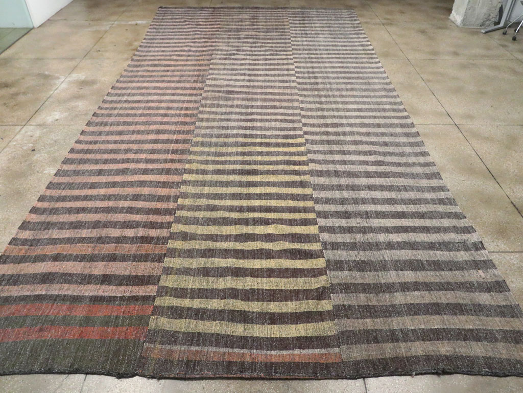 Vintage Turkish Flatweave Kilim Oversize Carpet, No.30296 - Gsblank