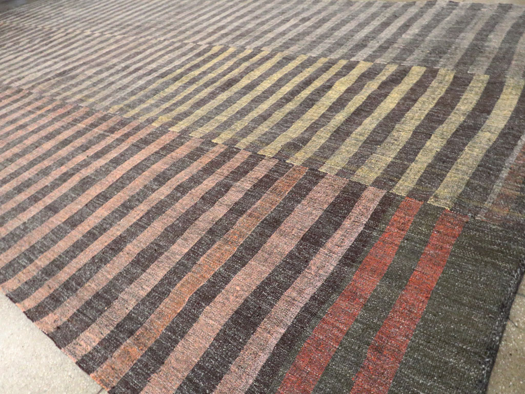 Vintage Turkish Flatweave Kilim Oversize Carpet, No.30296 - Gsblank