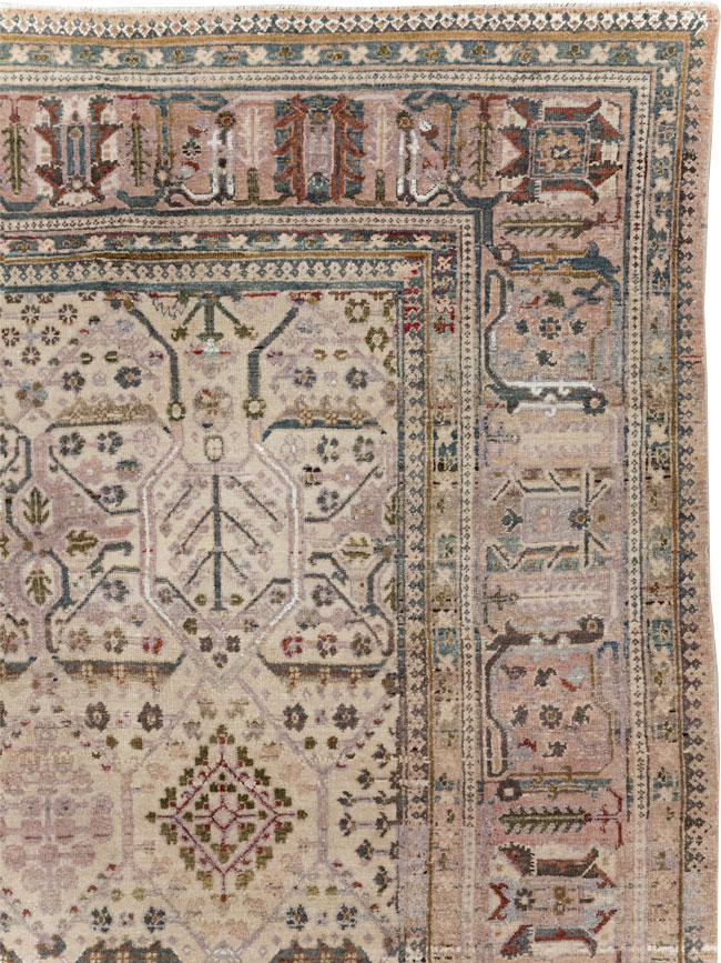 Antique Persian Joshegan Small Room Size Carpet, No.30299 - Gsblank
