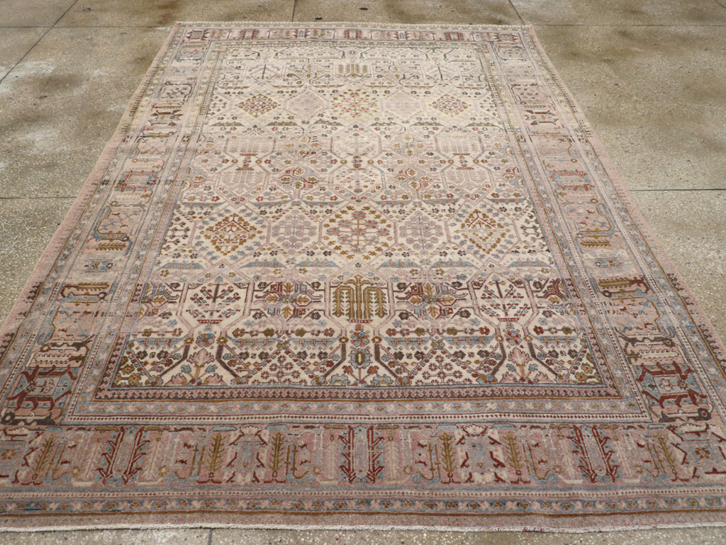 Antique Persian Joshegan Small Room Size Carpet, No.30299 - Gsblank